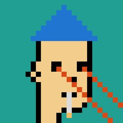 Pixelated people avatar