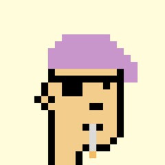 Pixelated people avatar