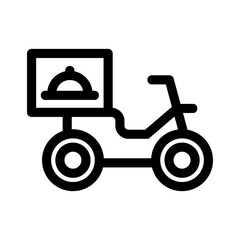 delivery food icon or logo isolated sign symbol vector illustration - high quality black style vector icons
