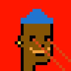 Pixelated people avatar