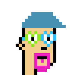 Pixelated people avatar