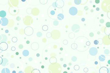 Retro style background with green circles scattered