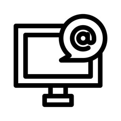 email icon or logo isolated sign symbol vector illustration - high quality black style vector icons
