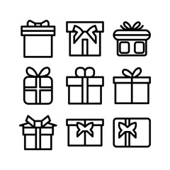 gift icon or logo isolated sign symbol vector illustration - high quality black style vector icons

