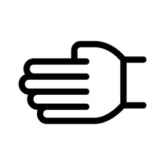 hand icon or logo isolated sign symbol vector illustration - high quality black style vector icons
