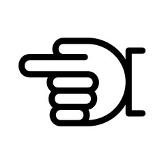 hand icon or logo isolated sign symbol vector illustration - high quality black style vector icons
