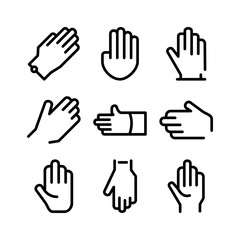 Fototapeta premium hand icon or logo isolated sign symbol vector illustration - high quality black style vector icons 