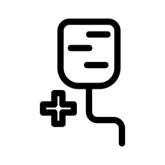 Obraz premium intravenous drip icon or logo isolated sign symbol vector illustration - high quality black style vector icons 