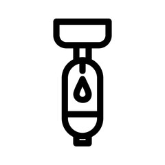 intravenous drip icon or logo isolated sign symbol vector illustration - high quality black style vector icons
