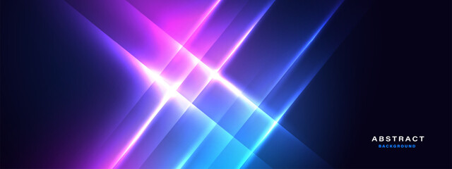 Abstract futuristic background with glowing light effect.Vector illustration