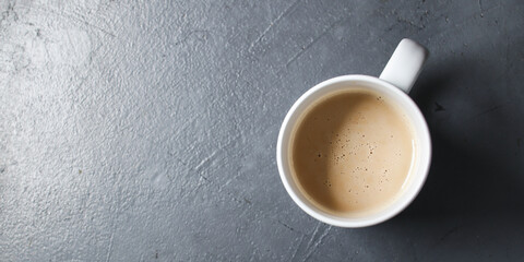 iced coffee in the cup.