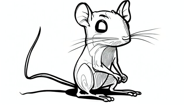 Ugly Rat: A Scary Depiction of Rodent to Illustrate the Idea of Ugliness or Repulsion - Generative AI