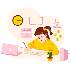 Study Scene Illustration 05