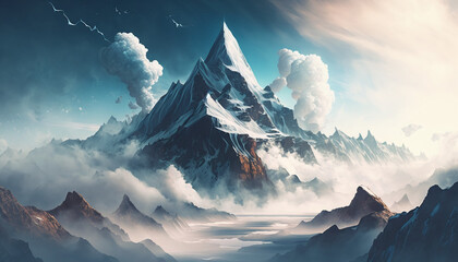 landscape with clouds