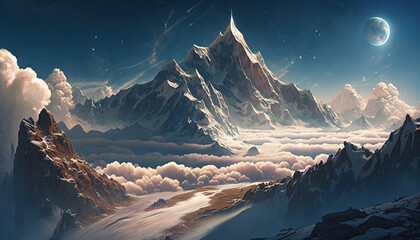 panorama of the mountains