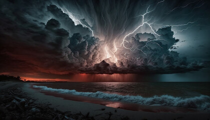 Lightning storm