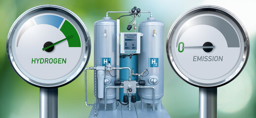 Green hydrogen production with zero emissions. Concept