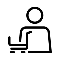 shopping icon or logo isolated sign symbol vector illustration - high quality black style vector icons
