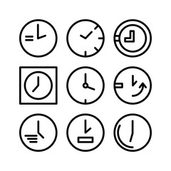 time icon or logo isolated sign symbol vector illustration - high quality black style vector icons
