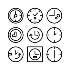 time icon or logo isolated sign symbol vector illustration - high quality black style vector icons
