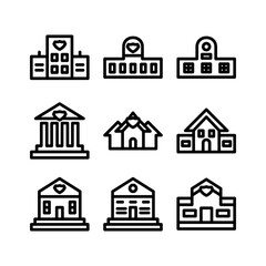 university icon or logo isolated sign symbol vector illustration - high quality black style vector icons
