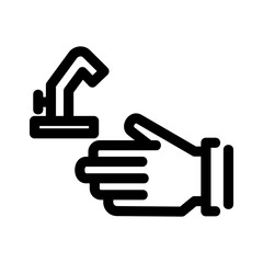 wash hand icon or logo isolated sign symbol vector illustration - high quality black style vector icons
