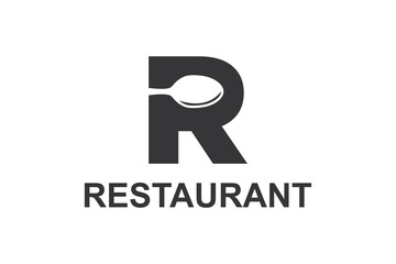 Food service vector logo design template , Circular symbol for a restaurant menu   knife, fork, spoon