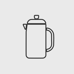 coffee brewer vectior icon illusttation