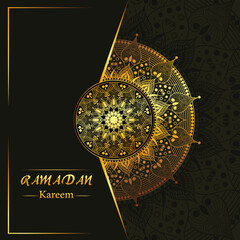 Abstract luxury ramadan kareem background , ornament elegant vector design