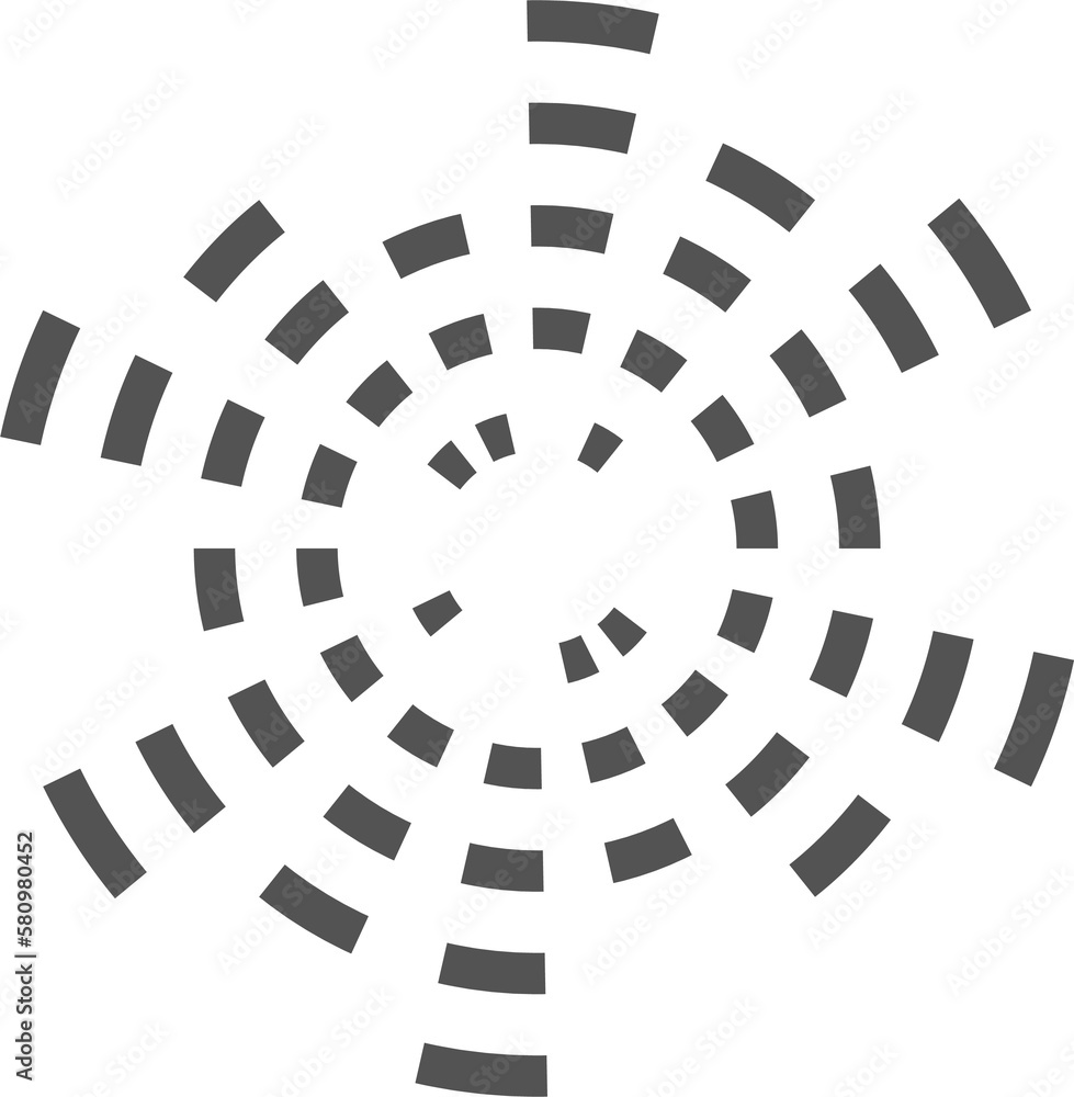 Poster circle music equalizer. round audio spectrum. concentric beat and explosion. digital geometric frame