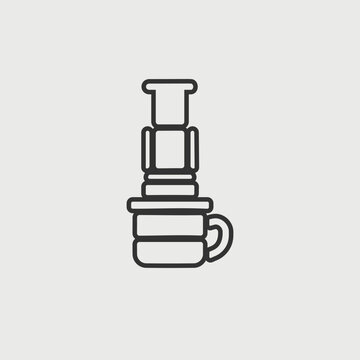 coffee brewer vectior icon illusttation