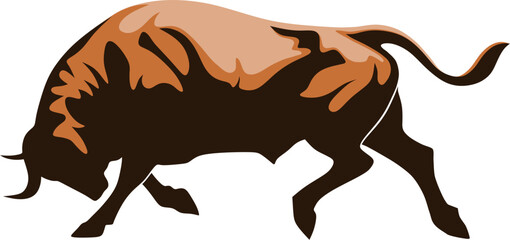 bull.logo (brown) on transparent background.
