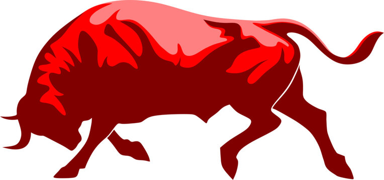 recommend clip art: bull.logo (red) on transparent background