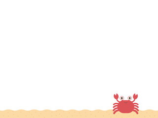 カニの背景　横位置