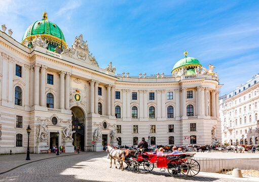 Hofburg palace on St. Michael square (Michaelerplatz), Vienna, Austria