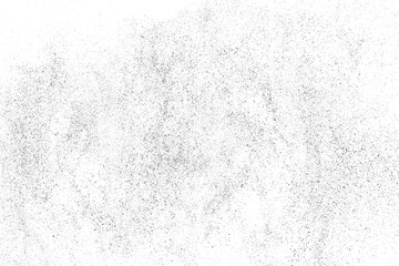 Distressed black texture. Dark grainy texture on white background. Dust overlay textured. Grain noise particles. Rusted white effect. Grunge design elements. Vector illustration, EPS 10.