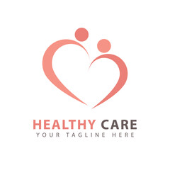 Healthy life logo design template. Active activity sign