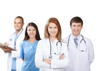 Confident Medical team at hospital