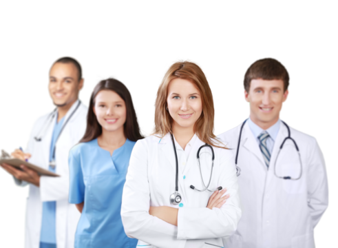 Confident Medical team at hospital