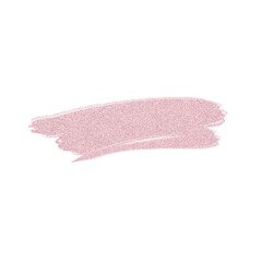 a brush of pink glitter paint