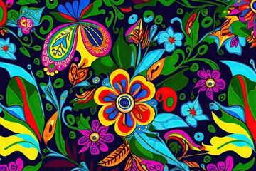 Abstract floral background. Generative AI