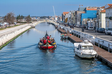 Canale di Aveiro Portogallo con Gondola