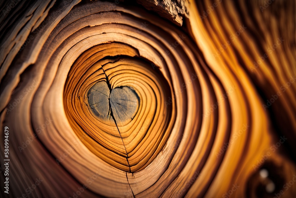 Poster texture of a tree's wood, up close and personal generative ai