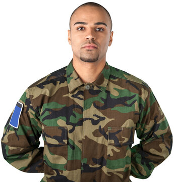 Confident Soldier in Uniform