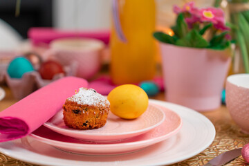 muffin with easter egg