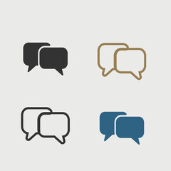 message vector icon illustration