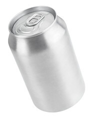 330 ml aluminum soda can isolated on transparent background