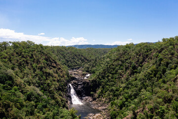 Fototapeta na wymiar Wujal Wujal Falls on the Bloomfield River