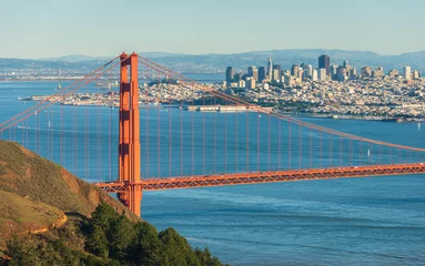 Photo sur Plexiglas Plage de Baker, San Francisco Golden Gate Bridge Recreation Area, Sunny Day