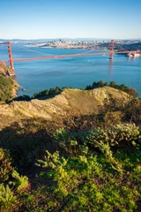 Papier Peint photo Plage de Baker, San Francisco Golden Gate Bridge Recreation Area, Sunny Day
